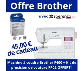 Machine à coudre Innov-is F400 - Brother - Garantie 3 ans - Blanc Kit pour bords décoratifs FP02