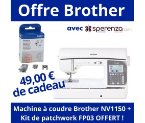 Machine à coudre Innov-is NV1150 - Brother - Blanc Kit de patchwork FP03