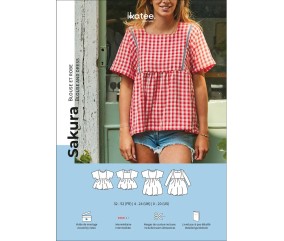 Patron blouse et robe femme SAKURA pochette