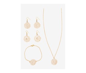 Patron crochet Collier et boucles d'oreilles DMC - modèle à télécharger