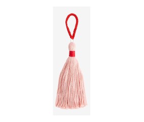 Patron crochet Pompon bicolore et cordon crocheté DMC - modèle à télécharger