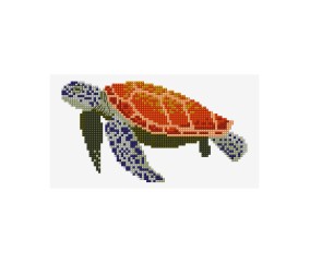 Grille point de croix Tortue DMC - modèle à télécharger