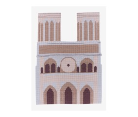 Grille point de croix Notre dame DMC - modèle à télécharger