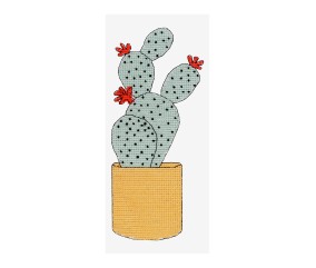 Grille point de croix Cactus DMC - modèle à télécharger