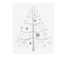 Grille point de croix Sapin...