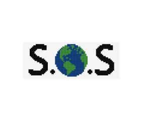 Grille point de croix S.O.S...