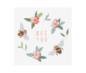 Grille point de croix Bee...