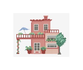 Grille point de croix Villa...