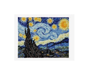 Grille point de croix La Nuit étoilée de Van Gogh DMC