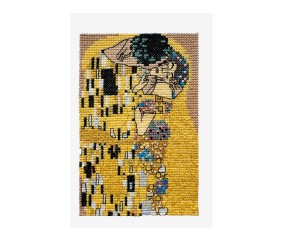 Grille point de croix Le Baiser de Gustav Klimt DMC