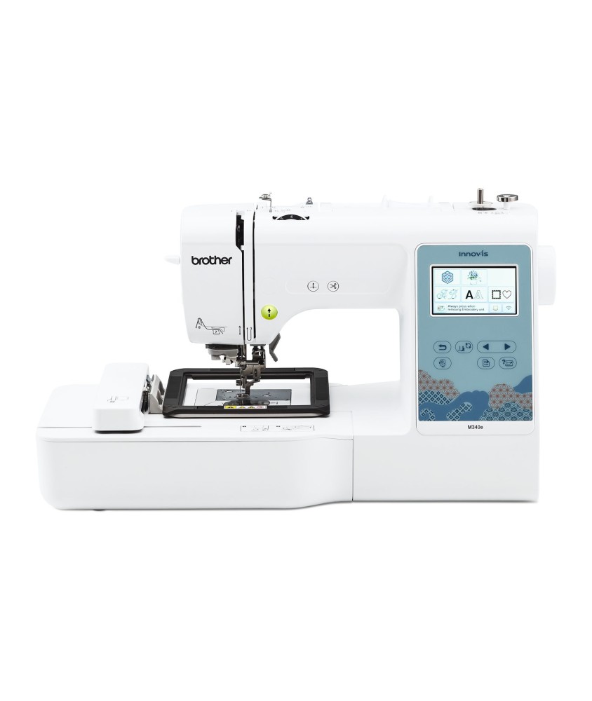 Brother Innov-is M340e - vue de face, machine à broder avec cadre magnétique