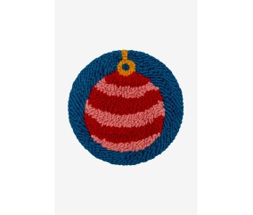 Patron punch needle Boule de Noël DMC - modèle à télécharger