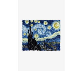 Patron punch needle La Nuit étoilée de Vincent van Gogh DMC