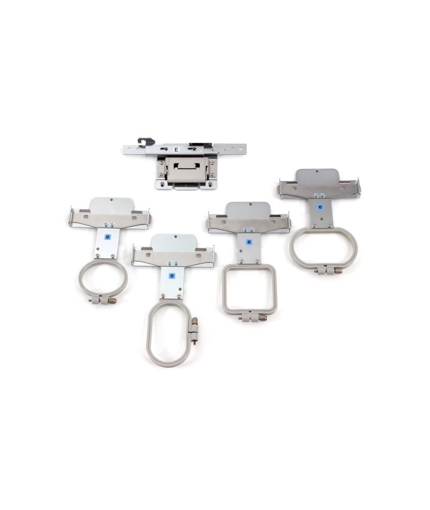 Ensemble cadres compacts Brother PRSFK1 - les 4 cadres et le bras E sur fond blanc