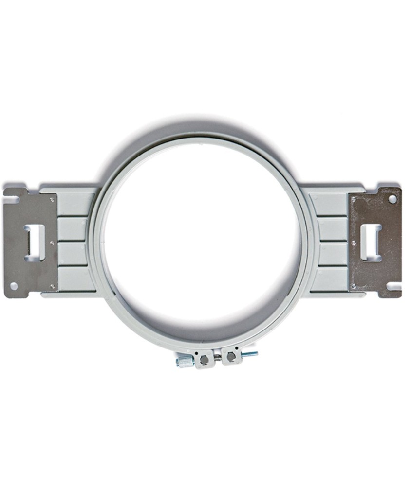 Cadre à broder rond Brother PRPRF130 - diamètre 13 cm sur fond blanc