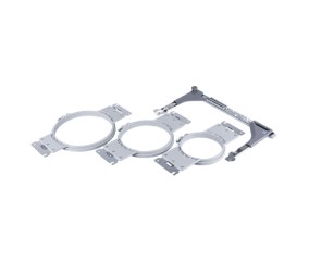 Kit cadres ronds Brother VRRFK1 - les 3 cadres et le bras sur fond blanc