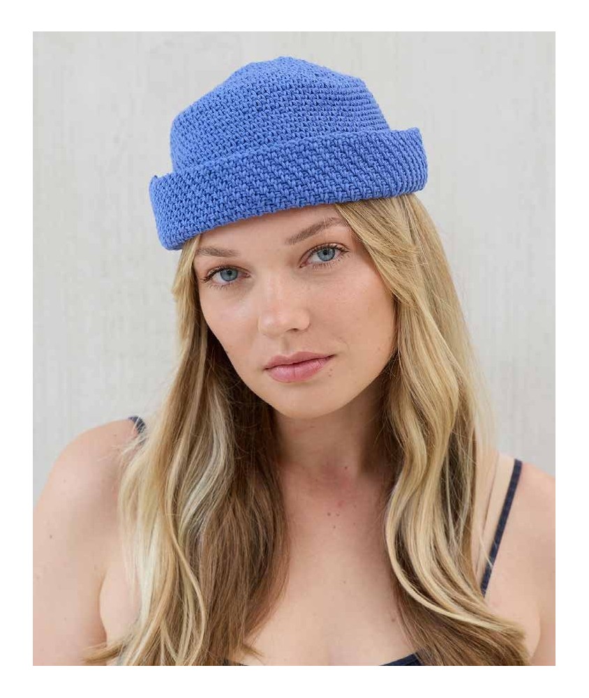 Chapeau Santorin - Patron crochet Pingouin - modèle porté