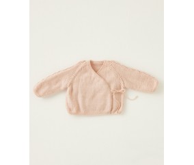 Brassière layette Béatrice - Patron tricot Phildar - modèle fini