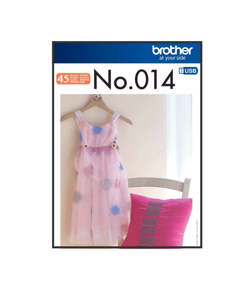 Clé USB de motifs de broderie Brother n°14 BLECUSB14 - Faux smocks