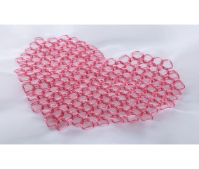 Motif coeur en faux smocks - collection de broderie Brother n°14 BLECUSB14