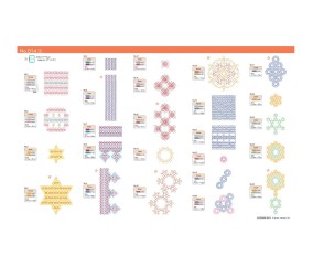 Planche des motifs de broderie inclus - BLECUSB14 (1 sur 2)