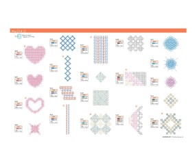Planche des motifs de broderie inclus - BLECUSB14 (2 sur 2)