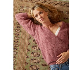Pull Steffie en mohair soie lurex - Patron tricot Phildar - modèle porté