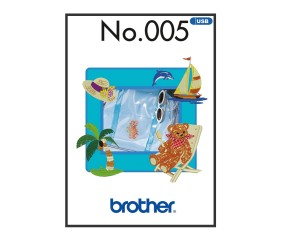 Clé USB de motifs de broderie Brother n°5 - Été et mer