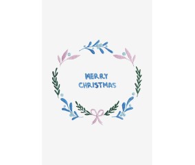 Patron de broderie Couronne Merry Christmas DMC - modèle à télécharger