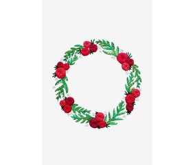 Patron de broderie Couronne de Noël Jessica Long DMC