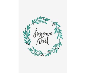Patron de broderie Couronne Joyeux Noël DMC - modèle à télécharger