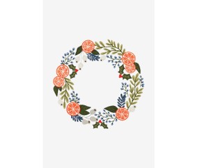 Patron de broderie Couronne de clémentine de Noël DMC