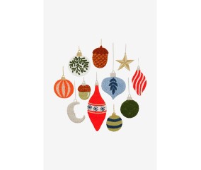 Patron de broderie Boules de Noël DMC - modèle à télécharger