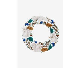 Patron de broderie Écureuils de Noël DMC - modèle à télécharger