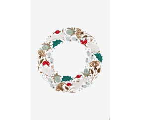 Patron de broderie Lièvre de Noël DMC - modèle à télécharger