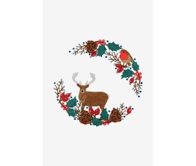 Patron de broderie Balade en Bois de Noël DMC - modèle à télécharger
