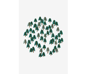 Patron de broderie Forêt de sapins DMC - modèle à télécharger
