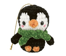 Kit crochet amigurumi de Noël Pia le pingouin - Anchor