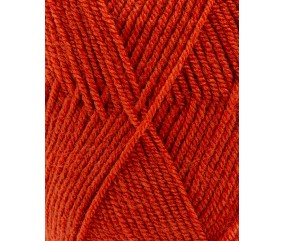 Fil à tricoter PINGOREX BABY - Pingouin - coloris Terre Cuite, échantillon tricoté