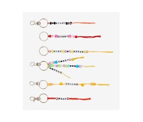 Patron de macramé Porte-clés Prénoms DMC - modèle à télécharger