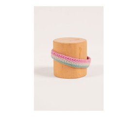 Patron de macramé Bracelet rayé DMC - modèle à télécharger