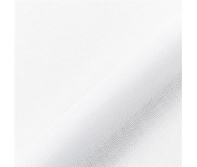 Toile de lin à broder DMC 28 CT coloris blanc, gros plan du tissage 11 fils par centimètre