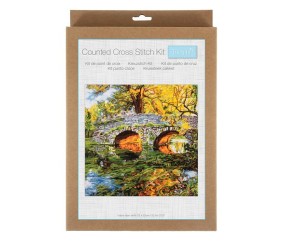 Kit point de croix compté extra-large Reflet - 46,5 x 46,5 cm - Trimits