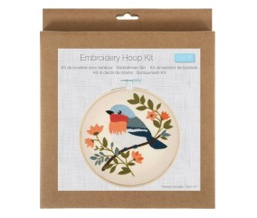 Kit broderie avec cercle Oisillon - Ø 15 cm - Trimits