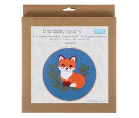 Kit broderie avec cercle Renard - Ø 15 cm - Trimits