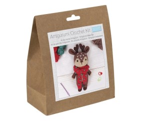 Kit crochet amigurumi Renne - 6,5 x 11 x 19 cm - Trimits