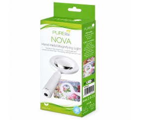 Loupe à main LED rechargeable Nova - Lentille verre x5 - PURElite