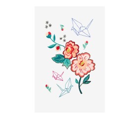 Patron de broderie Pivoine...