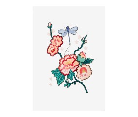 Patron de broderie Pivoine...