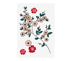 Patron de broderie Fleurs...
